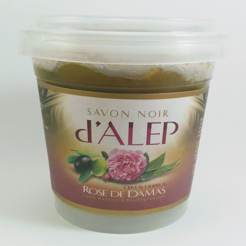 Savon Noir d'Alep - Rose de Damas - 100% Naturel & Biodégradable - H&S France