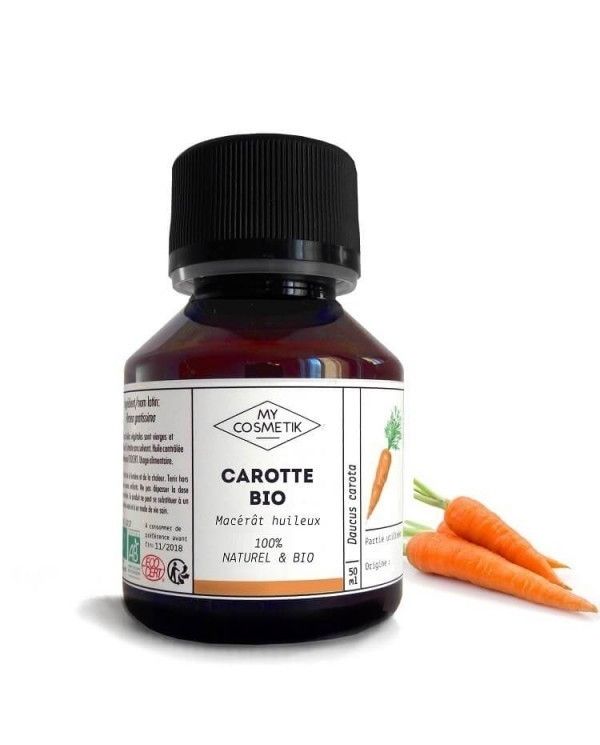 Macérât huileux de Carotte BIO (AB) 125 ml - MyCosmetik