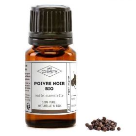 Huile essentielle de poivre noir BIO (AB) 10 ml - MyCosmetik