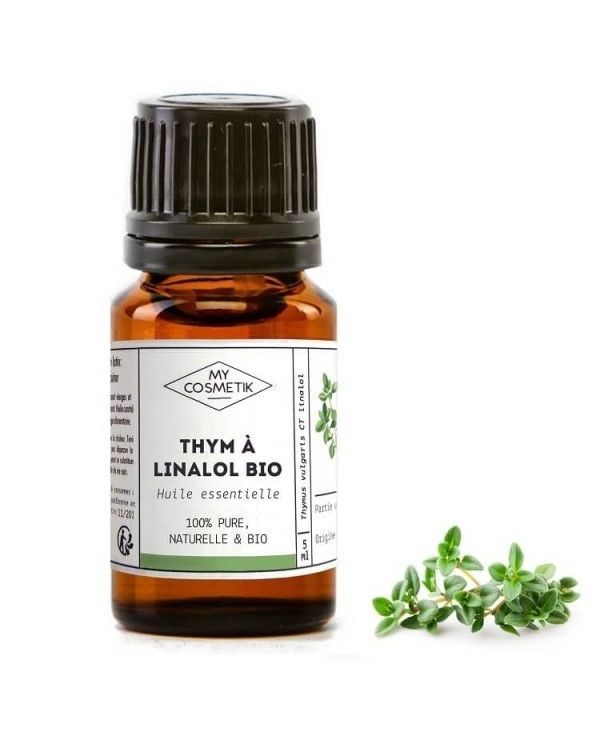 Huile essentielle de thym à linalol BIO (AB) 10 ml - MyCosmetik