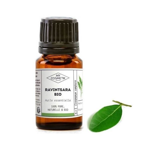 Huile essentielle de Ravintsara CT 1,8 cinéole BIO (AB) 10 ml - MyCosmetik