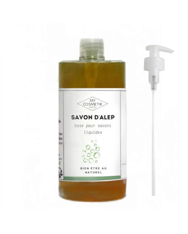 Savon liquide d'Alep 15% Baies de Laurier - 100% Naturel - 500 ml - MyCosmetik