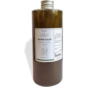 Savon liquide d'Alep 15% Baies de Laurier - 100% Naturel - 500 ml - MyCosmetik