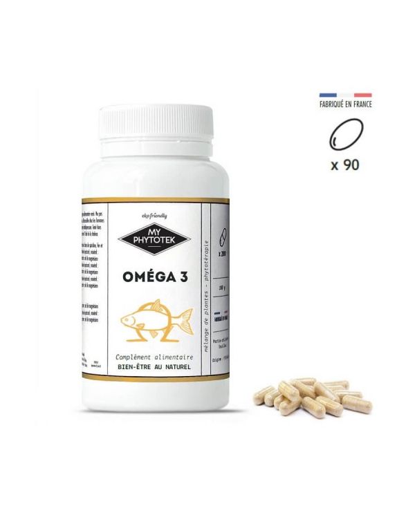 90 Gélules Oméga 3 - 500mg - MyPhytotek