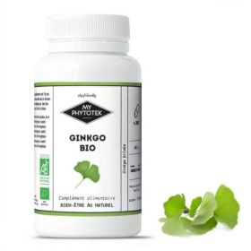 200 Gélules Ginkgo Biloba BIO - 180mg - MyPhytotek