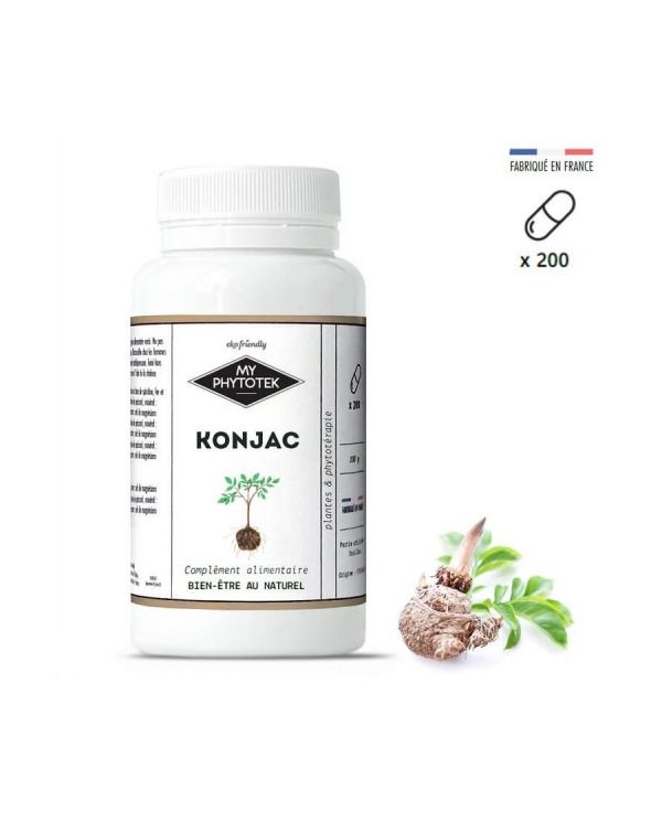 200 Gélules Konjac - 400mg - MyPhytotek