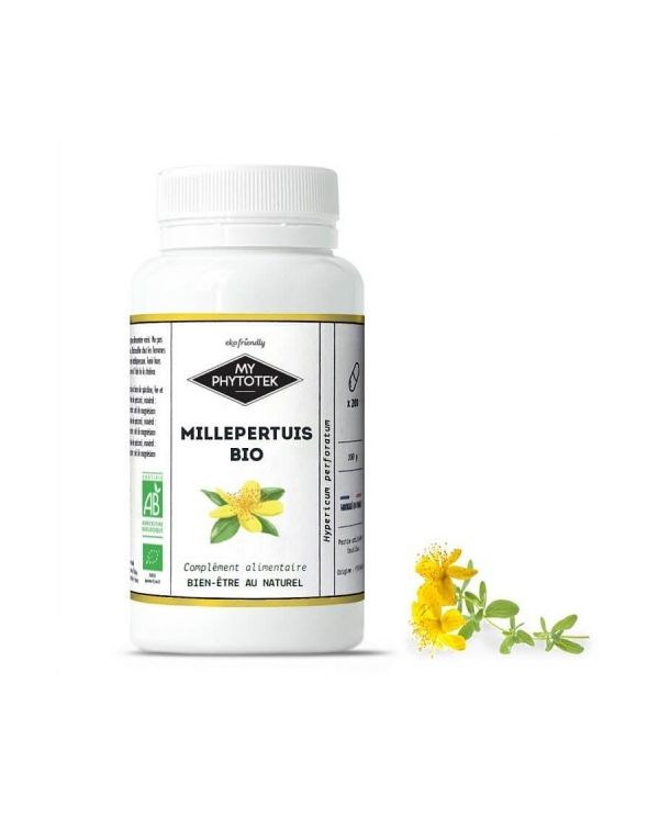 200 Gélules Millepertuis BIO - 215mg - MyPhytotek