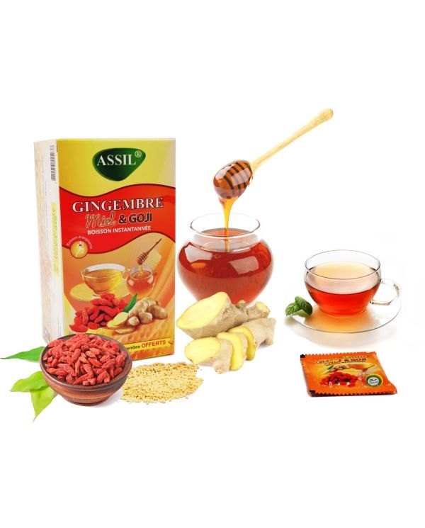 Tisane Gingembre Miel & Goji - 100% Naturelle - ASSIL