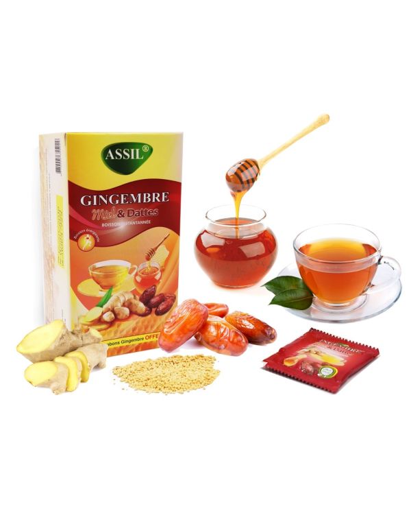 Tisane Gingembre Miel & Dattes - 100% Naturelle - ASSIL