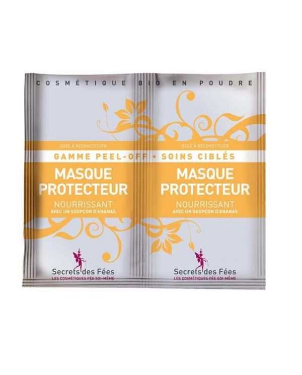 Masque Protecteur Nourrissant Bio (PEEL-OFF) - Sachet 2 doses de 8 g - Secrets des Fées