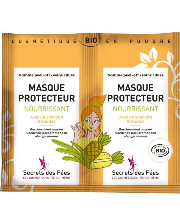 Masque Protecteur Nourrissant Bio (PEEL-OFF) - Sachet 2 doses de 8 g - Secrets des Fées