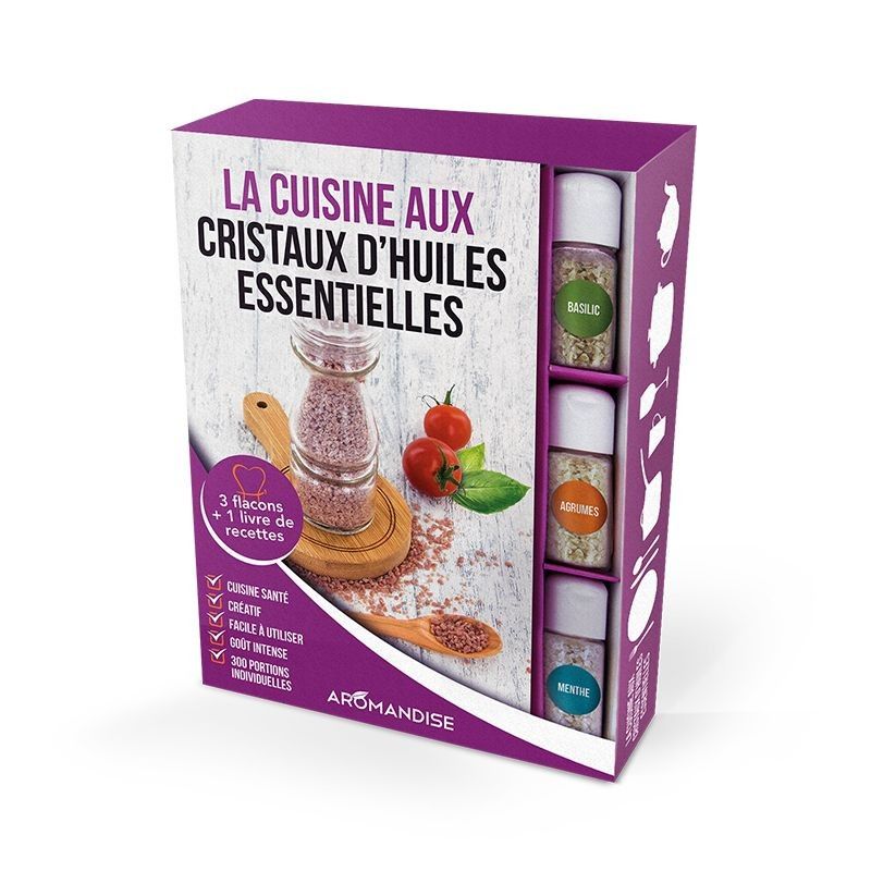 Coffret d'initiation à la cuisine aux cristaux d'huiles essentielles Bio - Aromandise Aromandise - 1