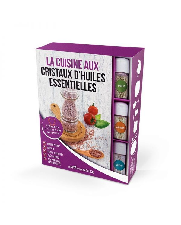 Coffret d'initiation à la cuisine aux cristaux d'huiles essentielles Bio - Aromandise Aromandise - 1