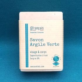 Savon Argile Verte Bio pour Visage & Corps - 100g - ZOESSENTIELS