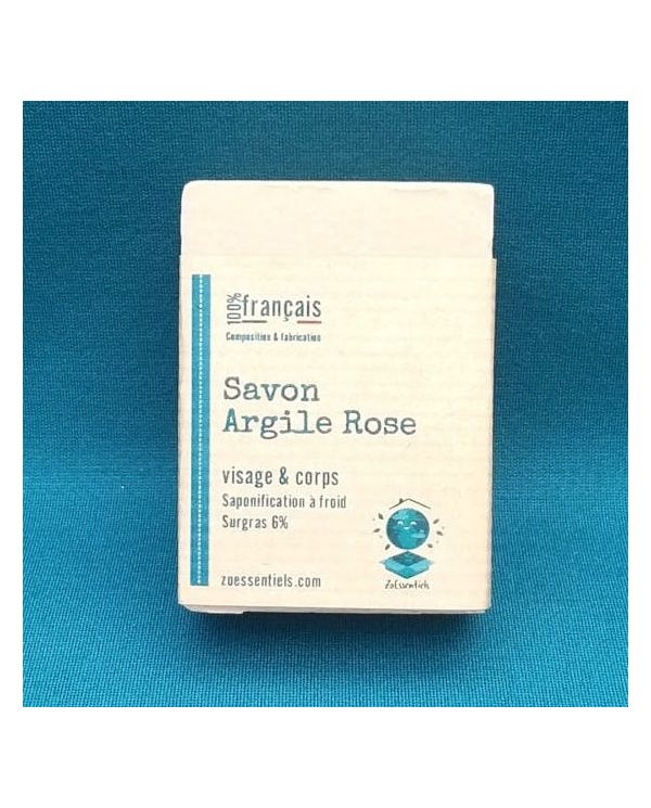 Savon Argile Rose & Calendula pour Visage & Corps - 100g - ZOESSENTIELS