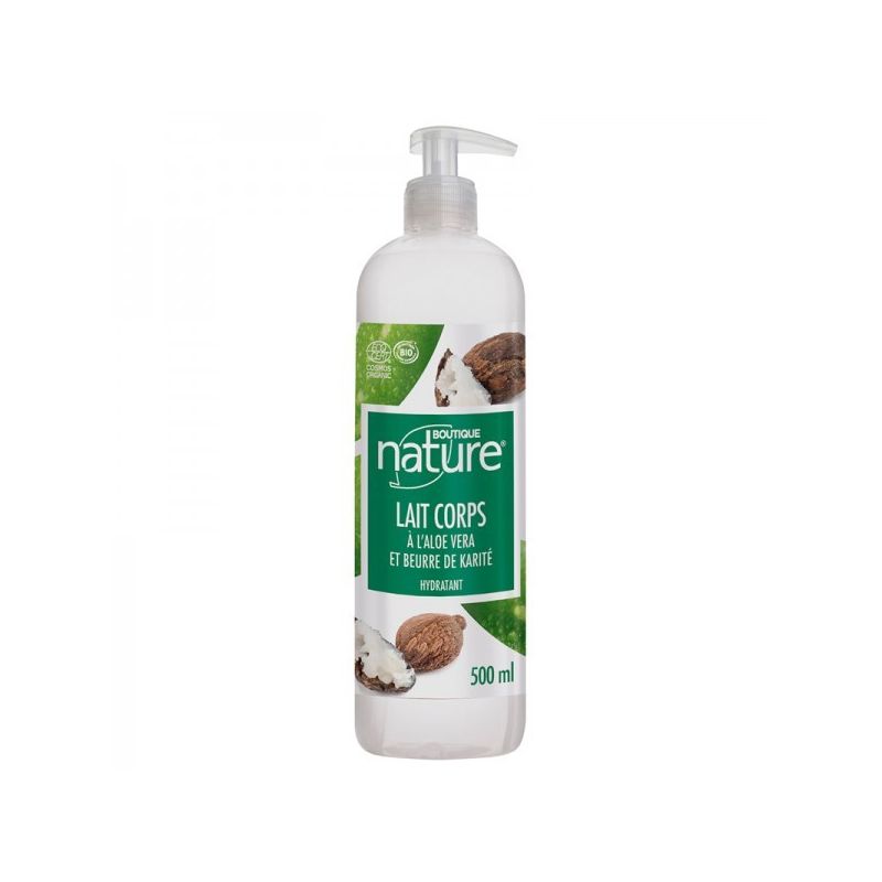 Lait Corps Bio à l'Aloe Vera et Beurre de Karité - 500 ml - Boutique Nature