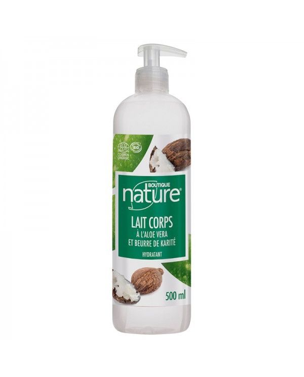 Lait Corps Bio à l'Aloe Vera et Beurre de Karité - 500 ml - Boutique Nature