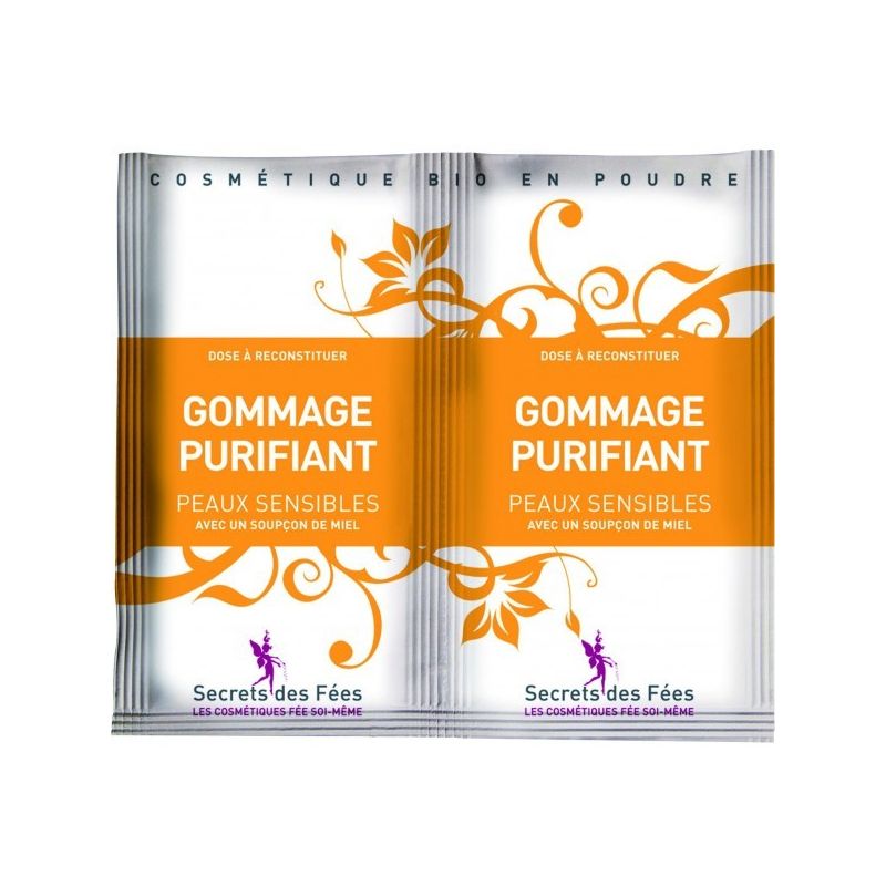 Gommage purifiant avec un soupçon de miel Bio (PEEL-OFF) - Sachet 2 doses de 8 g - Secrets des Fées Secrets des Fées - 1