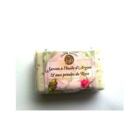 Savon a l'huile d'Argan et aux pétales de Rose 100g - Chifa Chifa - 1