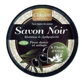 Savon noir à l'Huile d'Olive pour visage et cheveux 250g - Cokoon