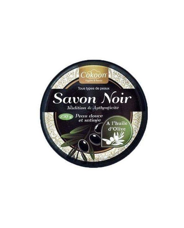 Savon noir à l'Huile d'Olive pour visage et cheveux 250g - Cokoon