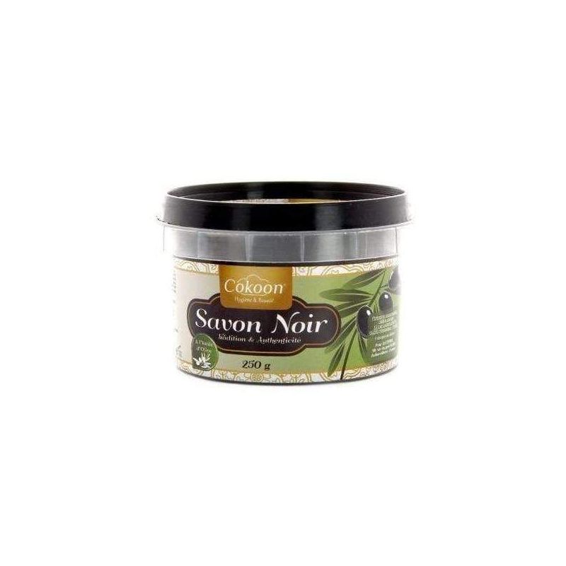 Savon noir à l'Huile d'Olive pour visage et cheveux 250g - Cokoon