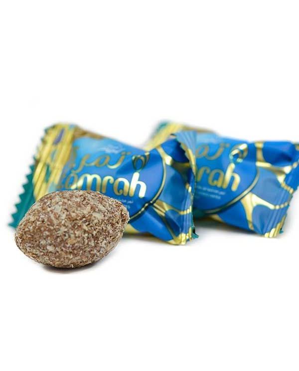 Tamrah Coconut - Dattes aux amandes enrobées de Chocolat au lait et de Noix de Coco