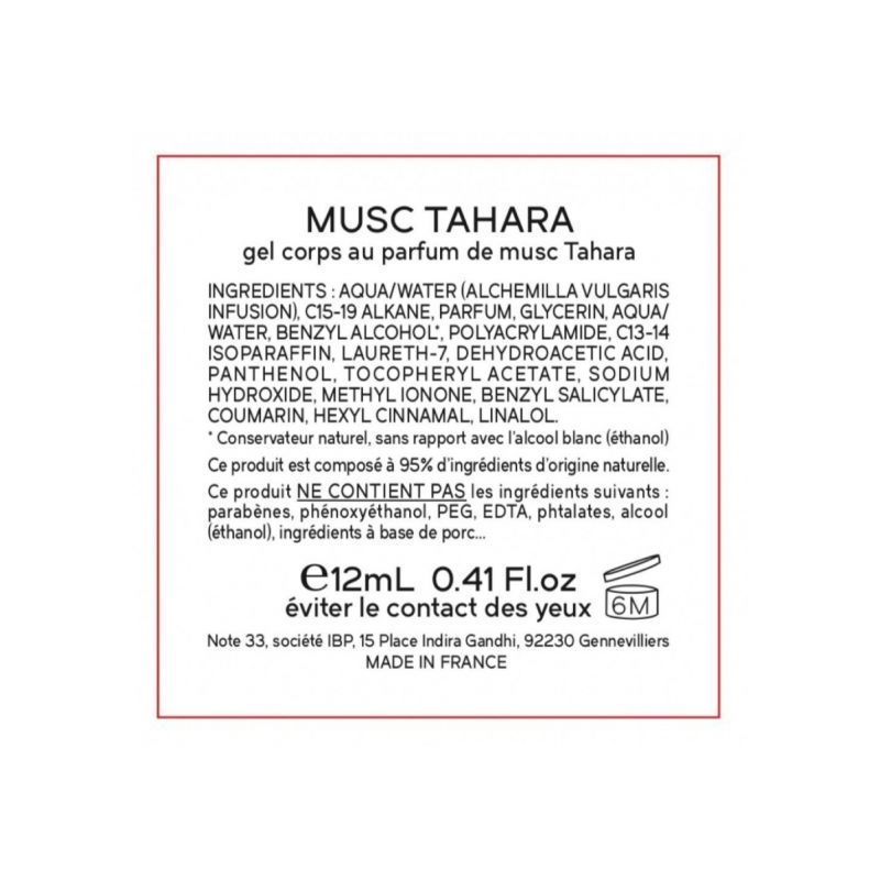 Musc Tahara (Musc Blanc) - Hygiène Intime - 12ml - Note33