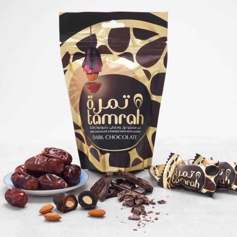 Tamrah Dark Chocolate - Dattes aux amandes enrobées de Chocolat noir