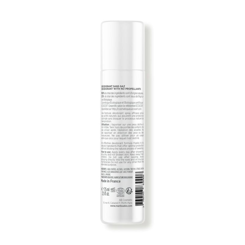 Déodorant Spray Vanille Bio - 75 ml - Marilou Bio