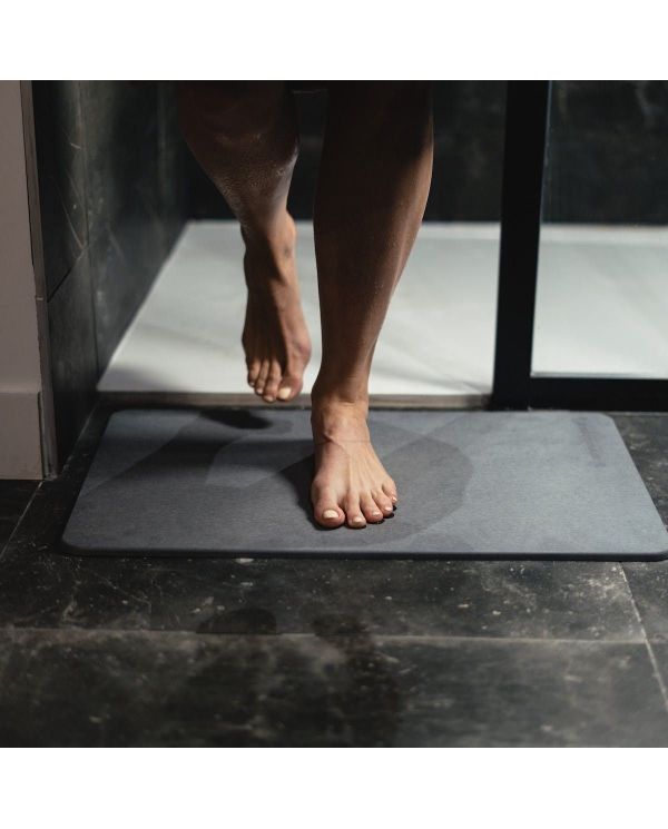 Tapis de bain en Diatomite - Séchage instantané, Anti-dérapant, anti-bactérien et anti-odeurs