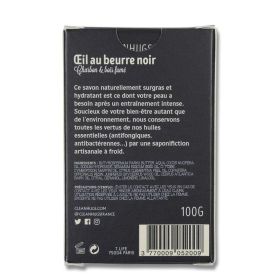 Savon au Charbon Actif Bio Œil Au Beurre Noir pour sportifs (Homme) - 100 g -  Clean Hugs