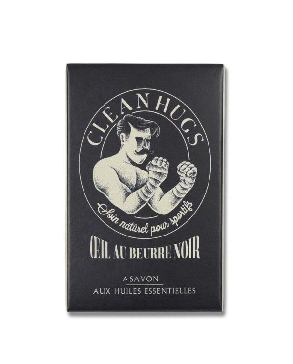 Savon au Charbon Actif Bio Œil Au Beurre Noir pour sportifs (Homme) - 100 g -  Clean Hugs