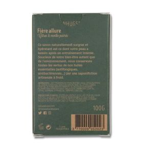 Savon au Citron et Menthe Poivrée Bio Fière Allure pour sportifs (Homme) - 100 g - Clean Hugs