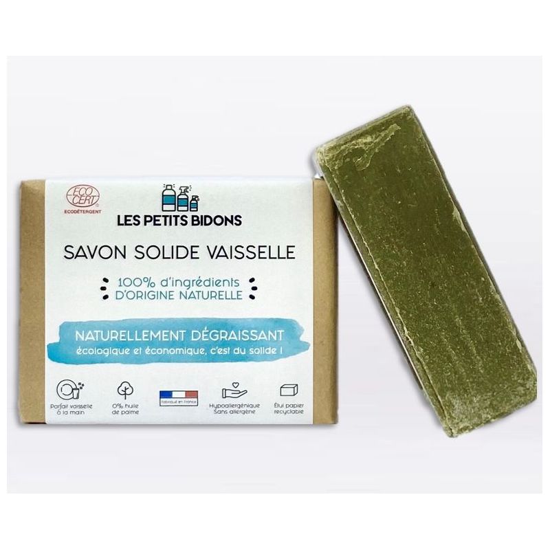 Savon Solide vaisselle écologique et 100% naturel 200g - Les Petits Bidons