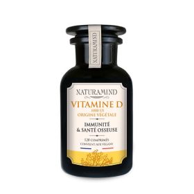 Vitamine D Bio 1000 UI - Immunité & Santé Osseuse - Origine Végétale - Naturamind