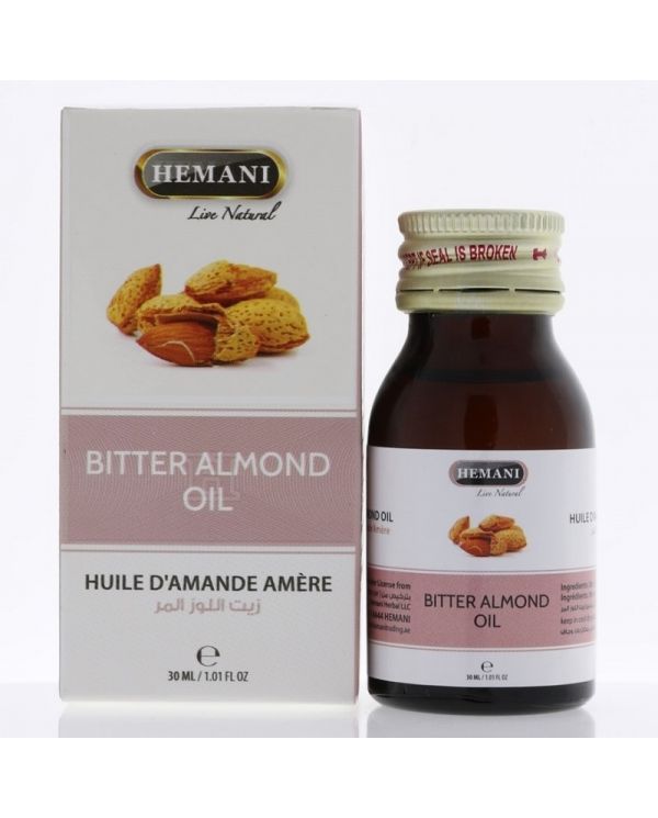 Huile d'Amande Amère (Bitter Almond Oil) - 30 ml - 100% Naturelle - Hemani