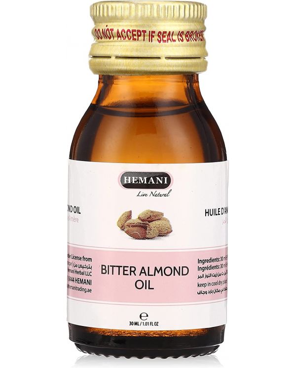 Huile d'Amande Amère (Bitter Almond Oil) - 30 ml - 100% Naturelle - Hemani