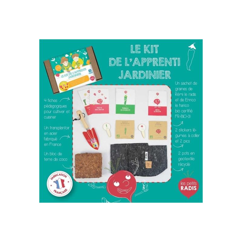 Kit complet de l'apprenti Jardinier - Les petits Radis