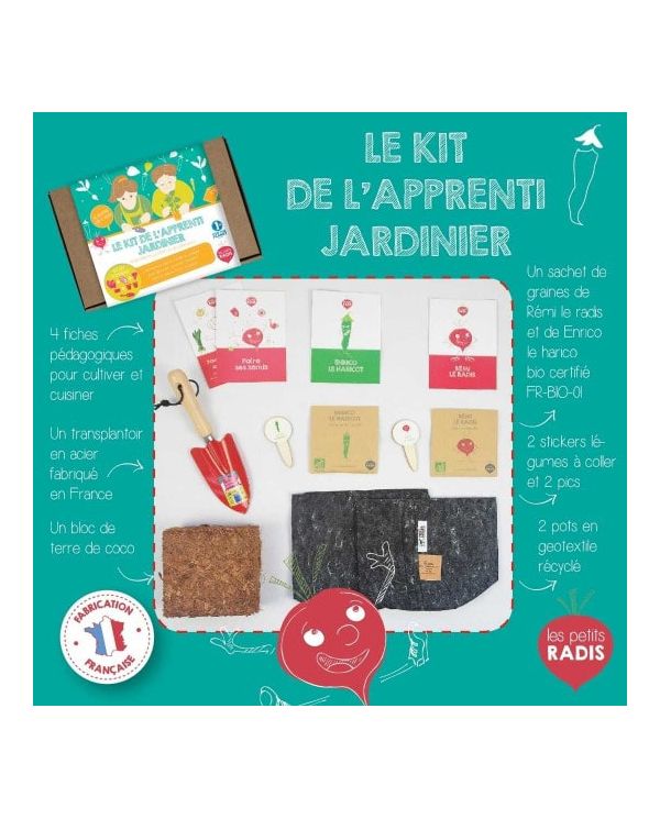 Kit complet de l'apprenti Jardinier - Les petits Radis