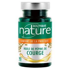 Huile de pépins de courge - Confort de la prostate - 90 capsules - Boutique Nature