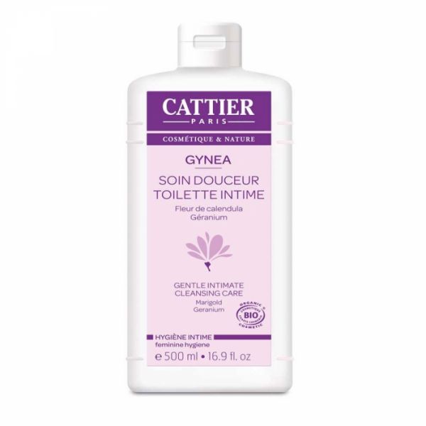 Gel Hygiène Intime Bio au Calendula et Géranium - 500 ml - Cattier Paris