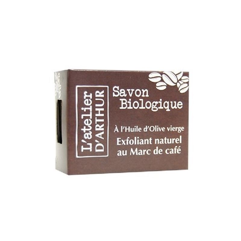 Savon à l'huile d'Olive Bio - Exfoliant au Marc de café - 100g - L'Atelier d'Arthur