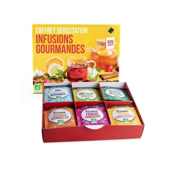 Coffret Dégustation - Infusions Gourmandes Bio (36 sachets) - Aromandise