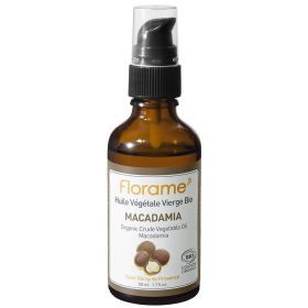 Huile Végétale de Macadamia Bio Visage et Corps - 50ml - Florame