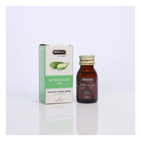 Huile de Courge Amère (Bitter Gourd Oil) - 30 ml - 100% Naturelle - Hemani