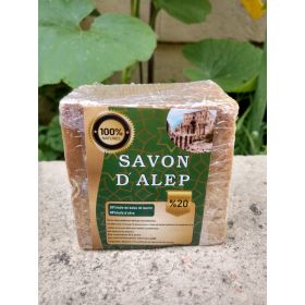 Savon d'Alep avec 20% de Laurier pour Visage et Corps - 100% Naturel - 200g