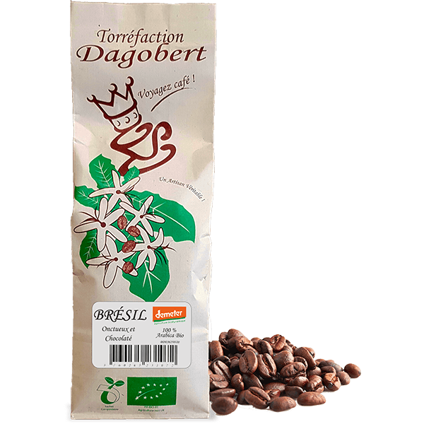 Café Brésil Bio et équitable 100% Arabica - Les Cafés Dagobert