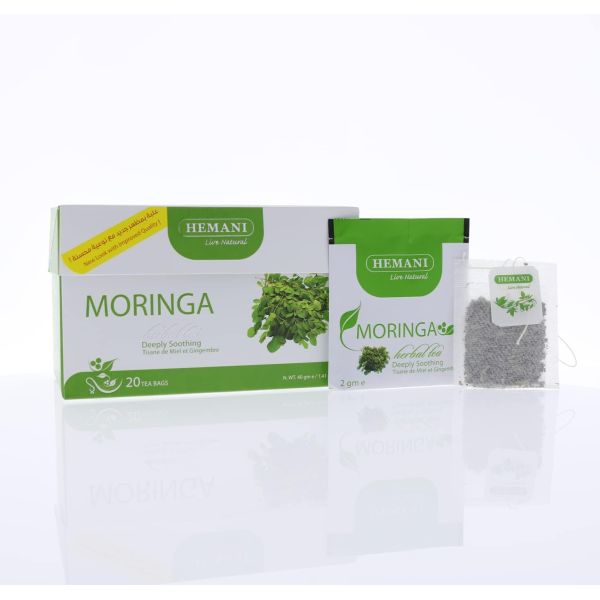 Tisane au Moringa - Riche en vitamines - 20 sachets - Hemani