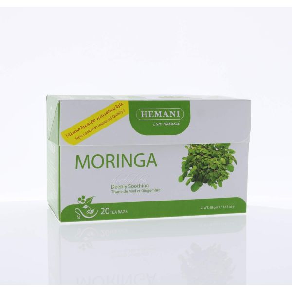 Tisane au Moringa - Riche en vitamines - 20 sachets - Hemani